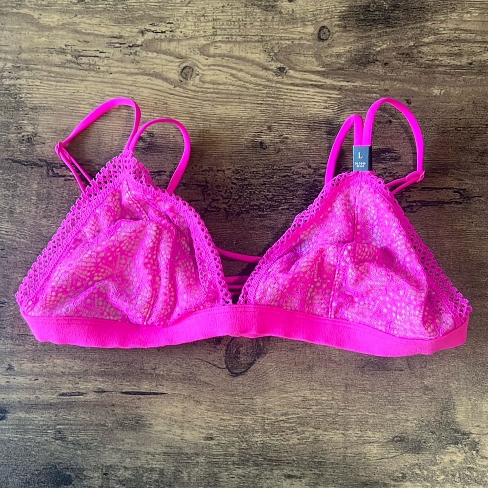 Victoria’s Secret neon pink bralette
